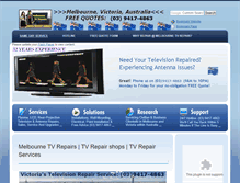 Tablet Screenshot of melbournetvrepair.com
